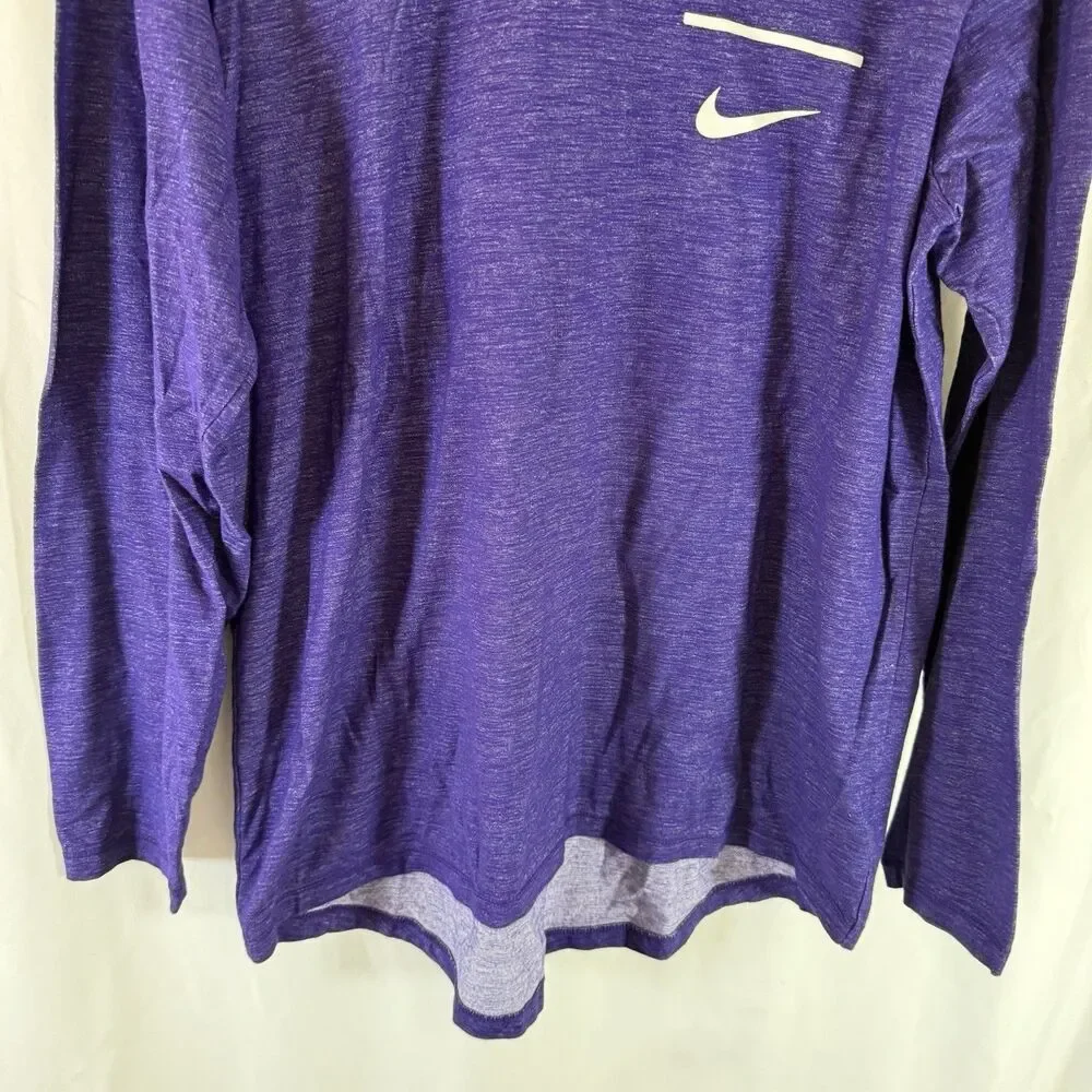 K-State Wildcats Nike Hoodie Men's Large Purple Heathered Hooded Lightweight
